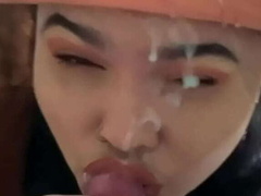 Grote kont, Pijpbeurt, Sperma shot, Lul, Sperma in gezicht, Huisgemaakt, Geld, Orgasme