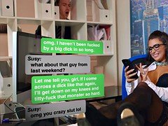 Gros seins, Sucer une bite, Tir de sperme, Grosse, Lingerie, Bureau, Chevaucher, Tatouage