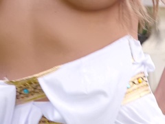 Ass, Blonde, Masturbation, Outdoor, Pussy, Solo, Tits
