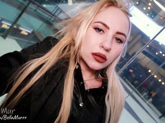 Curvy blonde, seduced, ass shaking