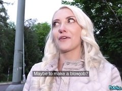 Kont, Grote kont, Blond, Pijpbeurt, Handbeurt, Geld, Buiten, Strippen