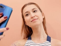 デカ尻, フェラチオ, バック, 自然山雀, 赤毛, 剃毛, ティーン, オッパイの