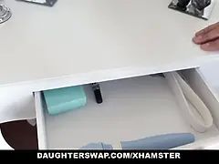 Américain, Papa, Fille, Hd