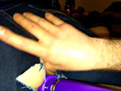 Leie, Blasen, Dildo, Jeans, Weibliche ejakulation, Ablutschen