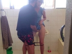 Afrikanisch, Tante, Bad, Paar, Fingern, Hd, Muschi, Rock