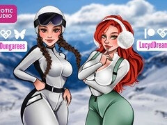 バイセクシャル, フェムドム, 指いじり, レズビアン, マッサージ, オマンコ, いじめ, 三人