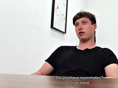 Leie, In den arsch, Blasen, Spermaladung, Europäisch, Schwul, Handjob, Pov
