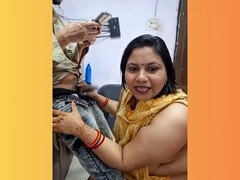 素人, 叔母, フェラチオ, カップル, インド人, 淫乱熟女