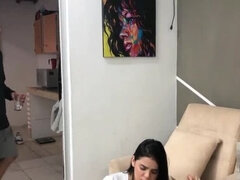 Brunette brune, En gros plan de très près, Queue, Petite amie, Fait maison, Interracial, Tabou, Adolescente