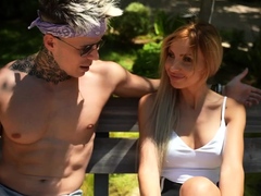 素人, ブロンド, フェラチオ, ギリシア人, 手コキする, ハードコア