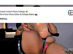 Horny tattooed bbw webcam show: Big Tits, Teen  Big Ass Porn
