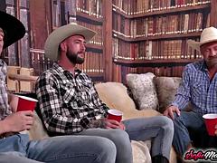 アナル, フェラチオ, 茶髪の, エロ熟女, フォアサム, グループ, 下着, オッパイの