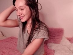 Enthousiasteling, Masturbatie, Klein, Kut duiken, Alleen, Tiener, Tieten likken, Webcamera