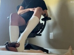 Amerikaans, Bondage discipline sadomasochisme, Dominatie, Voeten, Dominante vrouw, Meesteres, Klein, Plagen