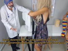 18 ans, Amateur, Éjaculation interne, Médecin, Exam, Gyneco, Russe, Adolescente