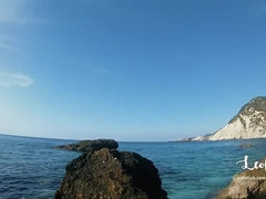 Copulation on a Public Beach in Greece with Male Milk in Mouth