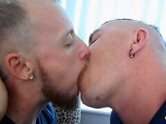 Amerikanisch, Schwanz, Schwul, Küssen, Piercing, Kurzes haar