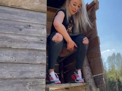 Leie, Geschnappt, Im freien, Muschi, Jungendliche (18+), Spanner, Ehefrau