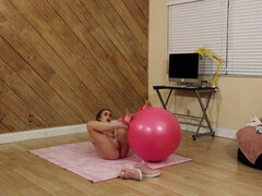 Masturbation instead of stretching from Petite Anastasia Knight