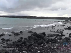 Leie, Bikini, Flashen, Im freien, Pov, Abendanzug, Spanner, Nass