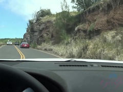 素人, フェラチオ, 車, 顔射, 指いじり, 露出狂, 公共, 喫煙