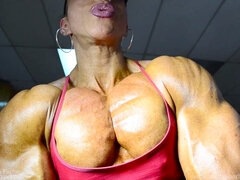 African, American, European, Female, Muscle, Nude