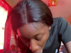 Amateur, Negro, Mamada, Corridas, Garganta profunda, Polla, Ébano, Pov