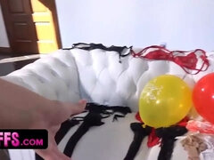 Fucking trio underwear girlfriends on birthday