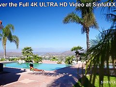デカパイ, フェラチオ, カップル, 黒人, Hd, 異人種間, アウトドア, ポルノスター