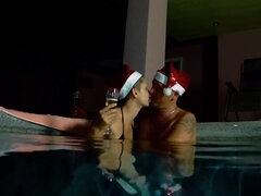 Pool sex compilation: anal creampie, cum on ass, cum in pool