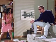Woman in pink dress wants sex