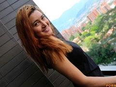 お尻, デカ尻, フェラチオ, バック, 目瞪口呆, 手コキする, 赤毛, 魅力的