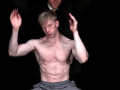 Muscle twink gaped and bred by dom daddy