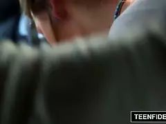 TEENFIDELITY Tight Teens Abby Cross and Presley Dawson Share Cum