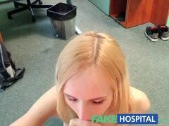 Watch this hot blonde nurse her way to a massive orgasmic breast orgasm