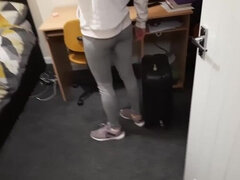 素人, アナル, お尻, 捕まる, 家族, シゴき