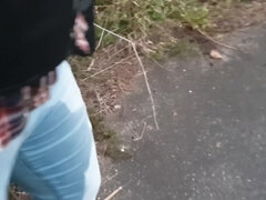 Accident, Amateur, Blonde, Jeans, Pisser, Public, Serré, Mouillée