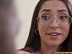 Grosse bite, Sucer une bite, Brunette brune, Lunettes, Branlette thaïlandaise, Hd, Petite femme, Nénés