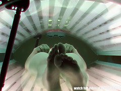 Masturbation, Öffentlich, Realität, Rotschopf, Rasiert, Solarium, Solo, Spanner