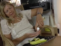 German Amateur Fucks Slutty Cougar with Hairy Pussy - Hardcore Blowjob & Cumshot