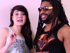 18 year cute girl, black guy white girl, sucking dick