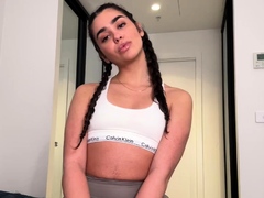 Brunette brune, Masturbation, Culottes ou slips, Solo, Adolescente, Nénés, Jouets, Webcam