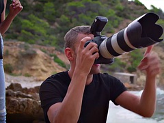 茶髪の, 顔射, 手コキする, キス, パーティ, 馬乗り, 魅力的, シャワー