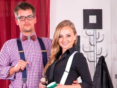 Anaal, Grote lul, Hondjeshouding, Natuurlijke tieten, Kantoor, Kut duiken, Secretaresse, Mager