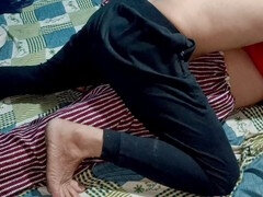 叔母, セレブ, 大学生, インド人, 淫乱熟女, 小柄, オマンコ, ストッキング