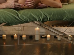 Tussi, Bad, Blondine, Blasen, Vollbusig, Erotisch, Piercing, Titten