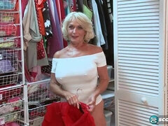 Leie, Wohlbeleibte schöne frauen, Blondine, Pummelig, Fingern, Reif, Kurzes haar, Solo