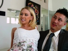 Two erotic babes swapping their partners