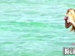 ビーチ, ビキニ, グループ, 自然山雀, オージー, 公共, ティーン, オッパイの