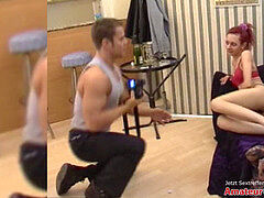 Gargle, big boobs, cum in mouth